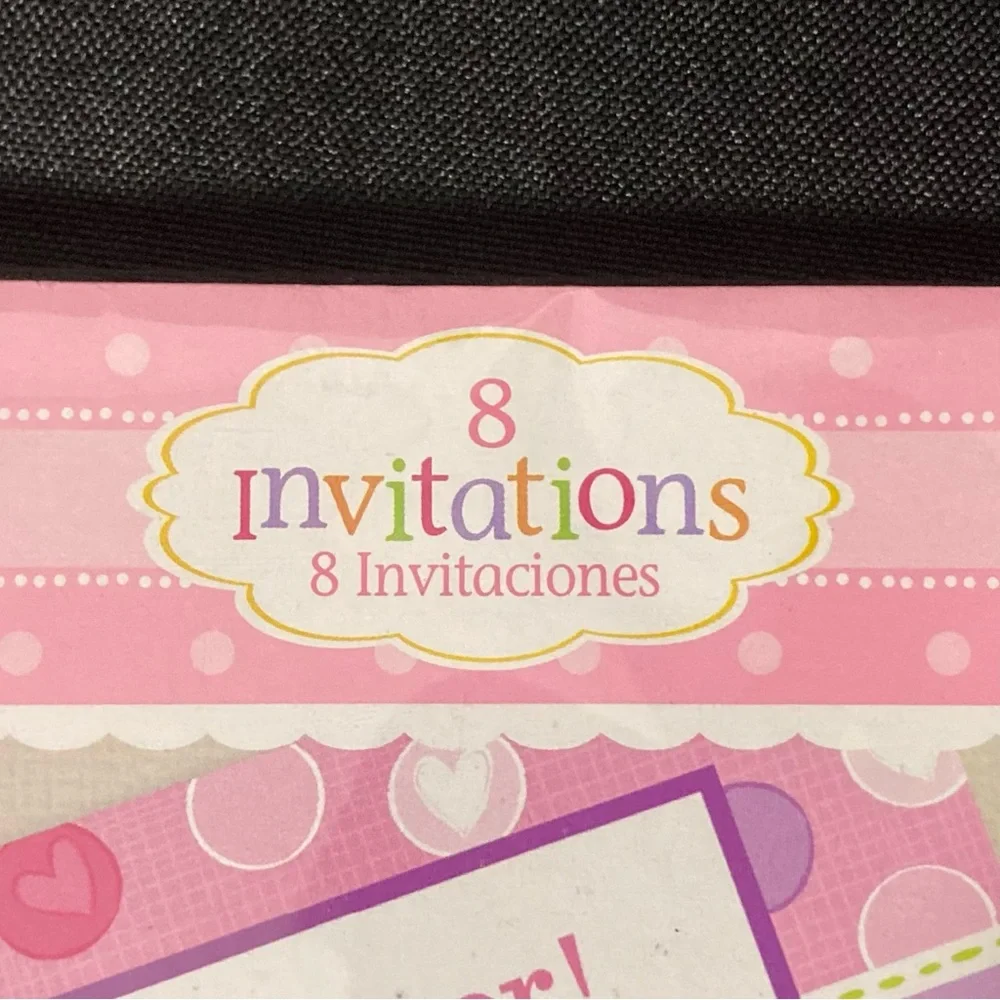 8 Pink Baby Girl Baby Shower Invitations And Envelopes